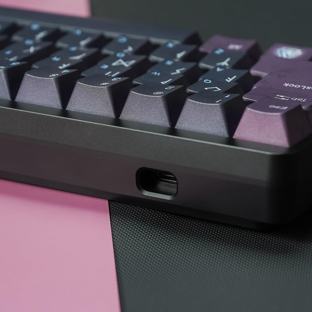 Mechkeys VARMILO Muse65 Проводная с Магнитными Триггерами в Полностью Металлическом CNC Корпусе и УФ-Зеркальным Стекло Клавиатура для Игр FPS Английская Раскладка