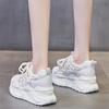 Fashion Thick Bottom Heightening Mesh Sneakers Shoes Female 2024 Summer New Women's Shoes Fashion Breathable Casual Sports Tennis Shoes