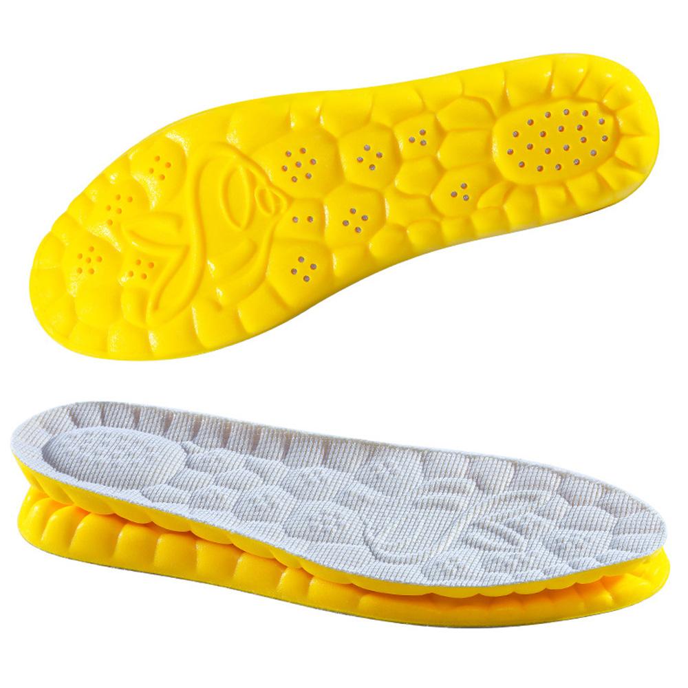 1Pair Elastic Sports Shock-absorbing Insoles