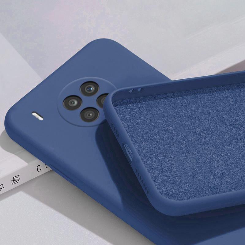 Мягкий жидкий силиконовый чехол для телефона HUAWEI HONOR 50/50 Lite 50Lite/50 Pro с ощущением детской кожи