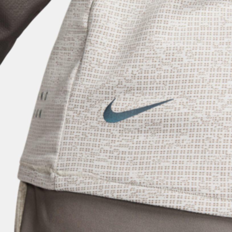 Nike Мужские футболки THERMA FIT ADV с воротником-стойкой Cave Stone, умеренный прямой крой DM4629-289