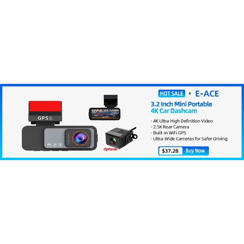 ACCEO 4K WIFI Dashcam 12Inch Car DVR RearView Mirror Recorder Dash Cam Support 1080P Sony Black Box Rear View Camera Acesssories