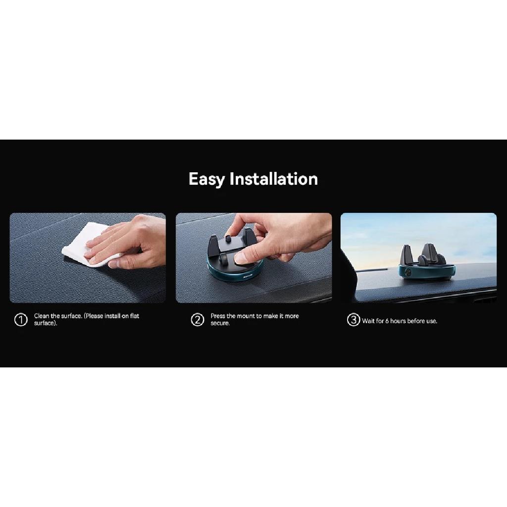 Joyroom Dashboard Car Phone Holder One-Handed Operation Car Navigation Holder 360° Rotation Car Phone Mount For 4.7-7'' Phones