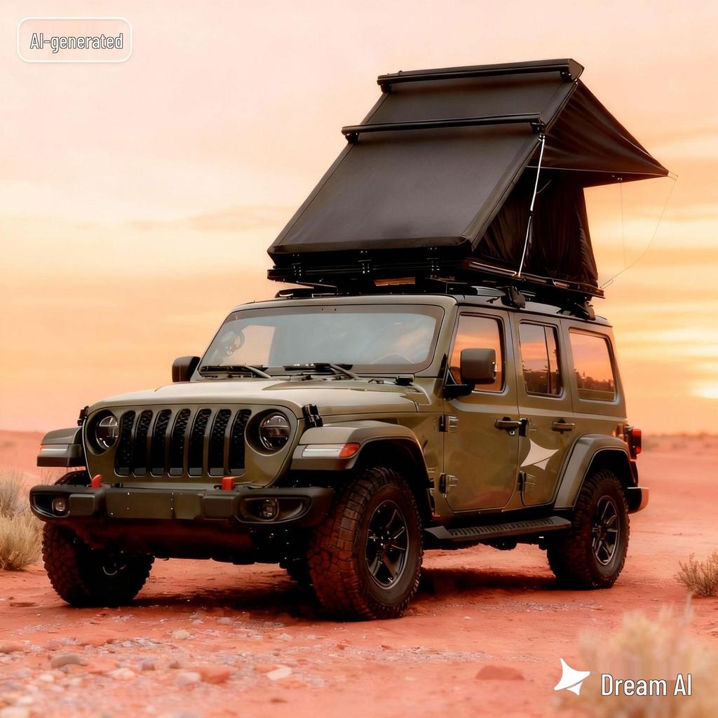 Automatic Hydraulic Aluminum Alloy Car Camping Tent - Rainproof for Outdoor and Self-Driving Tours