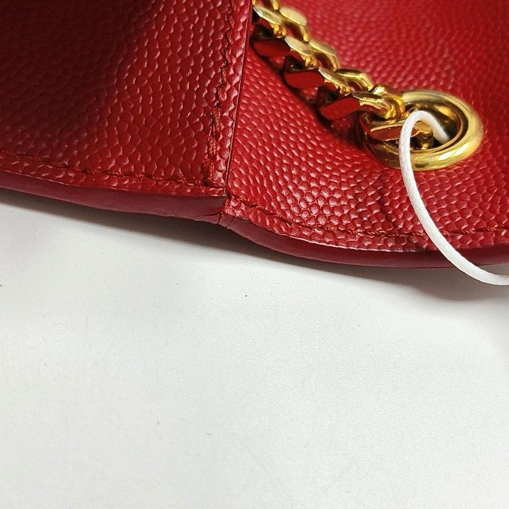 [Pre-Owned] Kate Medium Red Leather Shoulder Bag With Gold Hardware - Good #1TM5XJP