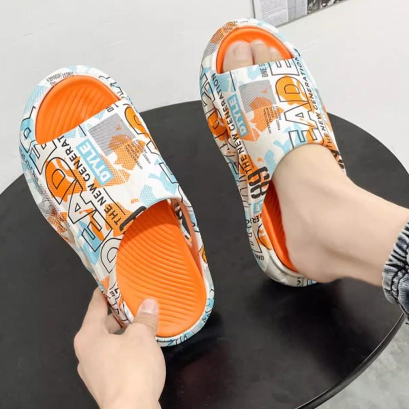 Men Fashion Slippers Sides Indoor Outdoor Men Flip-flops Sandals Beach Casual Shoes Soft Sole Slides Men's Sandals 2024