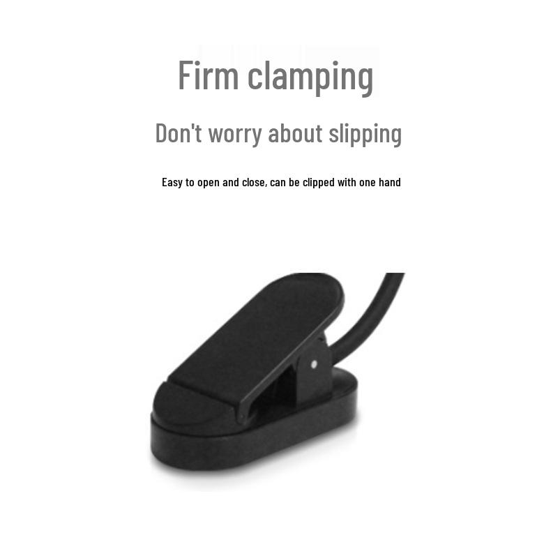 Светодиодная лампа-клипса для чтения с USB-подзарядкой: Защита глаз, Портативный мини-настольный светильник для студентов и ночного чтения