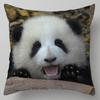 X милый принт панды узор полиэстер квадратная наволочка спальня гостиная диван домашнее украшение наволочка