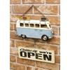 Akizuki Boeki Плакат Винтажный Автомобиль Volkswagen Bus Доска WELCOME, Жестяная Деревянная Пластина, Декор Интерьера, Американские Товары, Для Магазина, Ш.25 x Г.4 x В.23см