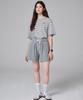 MALOUPE 2206 Waffle Elastic Waist Pants (Gray)