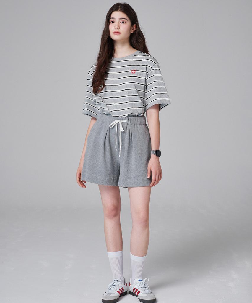 MALOUPE 2206 Waffle Elastic Waist Pants (Gray)
