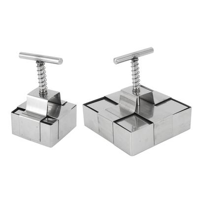 Резак для глины из нержавеющей стали, подпружиненный плунжер, точная резка, форма для резки торта ручной работы для