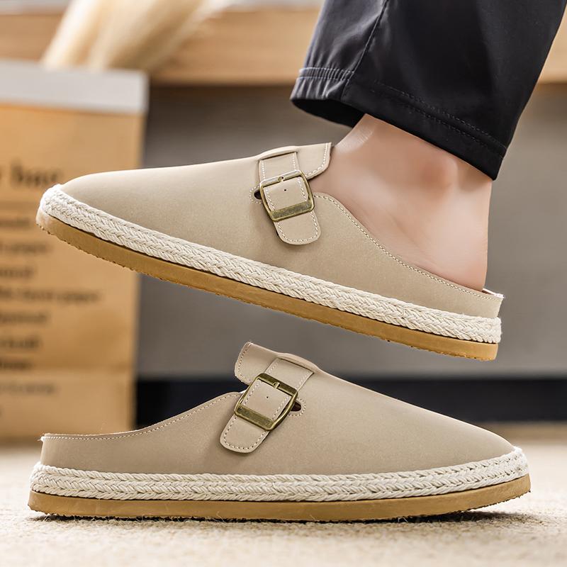 Мужские тапочки Повседневная уличная летняя обувь Дышащие кроссовки для ходьбы, пеших прогулок, шлепанцы Роскошные домашние дизайнерские лоферы