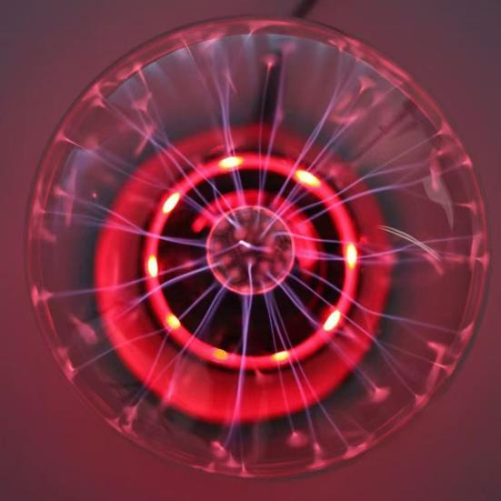 Ball Lightning Lamp with Touch Sensor Magic Ion Sphere Mood Light with Color-Changing Base Interactive Science Decor And Novelty Gift for Desk Room