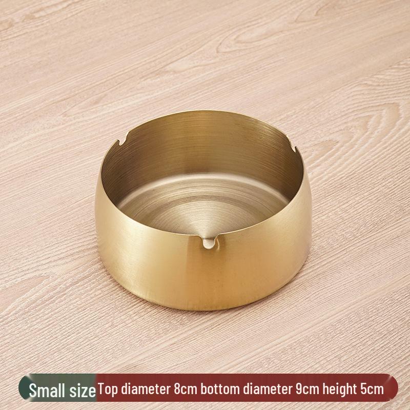 Stainless Steel Windproof Ashtray - Durable, Stylish, and Large for Bars, Cafes, and Hotels