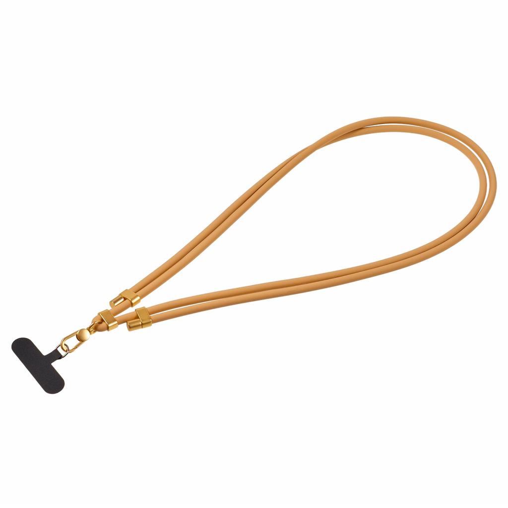 150cm Silicone Phone Lanyard Adjustable Neck Strap with Tether Tab