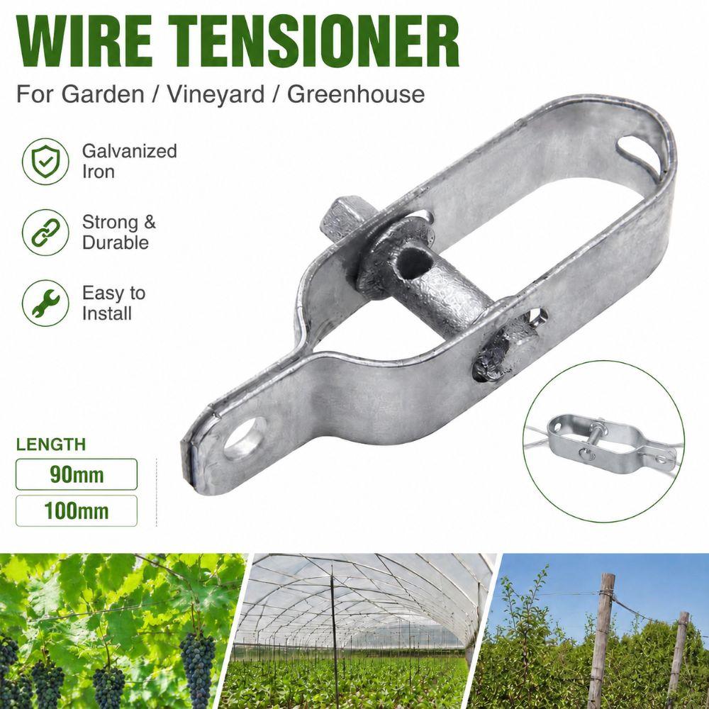 Silver Cable Tensioner Heavy Duty Electric Fence Tightener New Tensioning Cable Fence