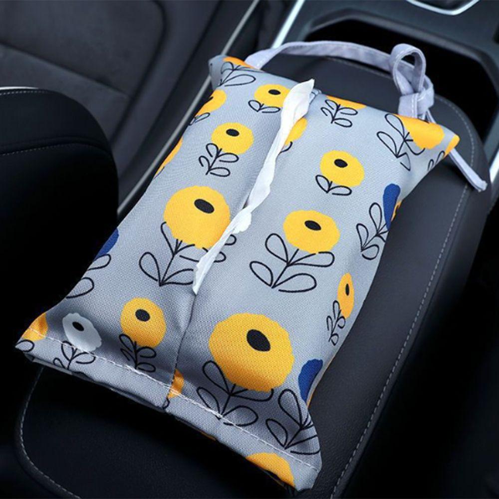 Pastoral Style Car Tissue Case Portable Tissue Container Fashion Napkin Paper Bag  Home