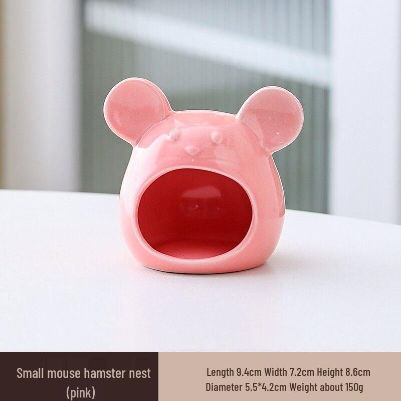 Охлаждающее керамическое убежище для хомяков: Летний приют и игровой домик