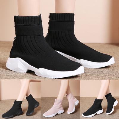 Модная женская повседневная спортивная обувь без шнуровки с сеткой, дышащая обувь для бега