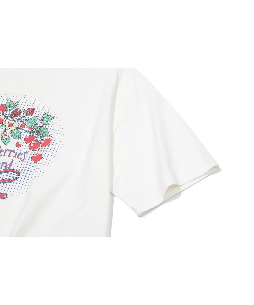CPGN STUDIO Fresh Berry Short Sleeve T-Shirt Cream