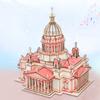 Diy Handmade Model Toy 3d Wooden Puzzle Isa Kiev Wooden Kit Puzzle Game Assemble Toy Gift for Kids Adult
