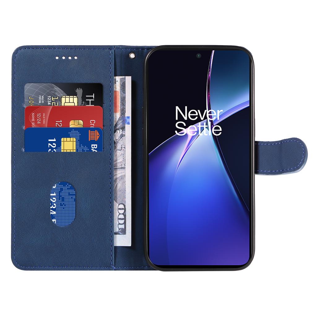 Для OnePlus Nord CE4 Lite 5G/Oppo K12x 5G (Китай) Чехол Ударопрочный Кошелек Держатель для карт Кожаный Чехол для телефона Изогнутая линия