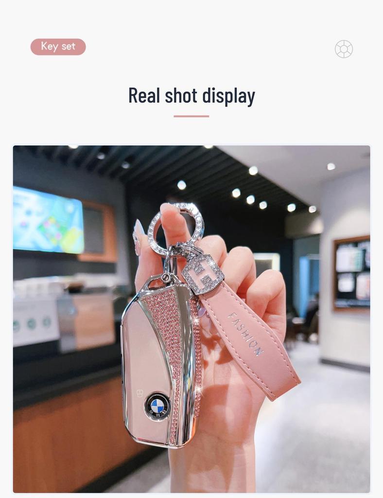 Чехол для ключей BMW для нового X5L, 5/7 серии, X1, X7, X6, i5/i7/iX/XM с ремешком