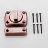 Lock Twist Latches Gate Keyless Zinc Alloy Rotate Bolt Lock Fit For Wardrobe Van