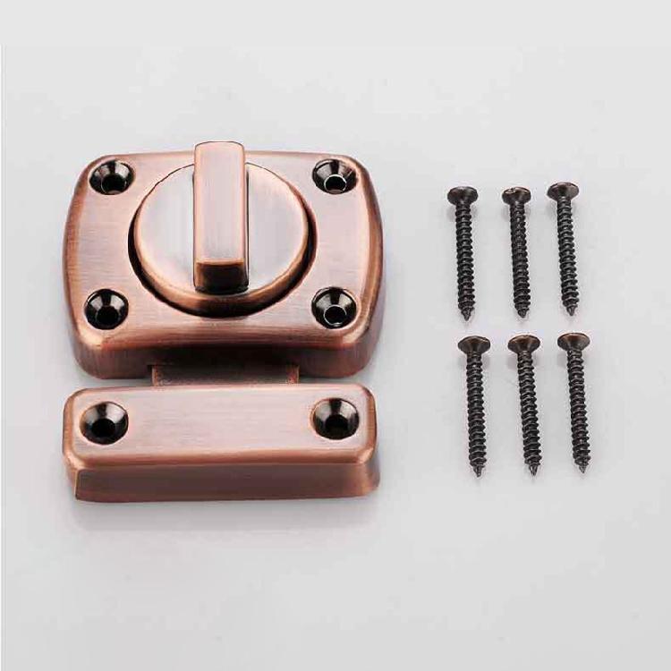 Lock Twist Latches Gate Keyless Zinc Alloy Rotate Bolt Lock Fit For Wardrobe Van