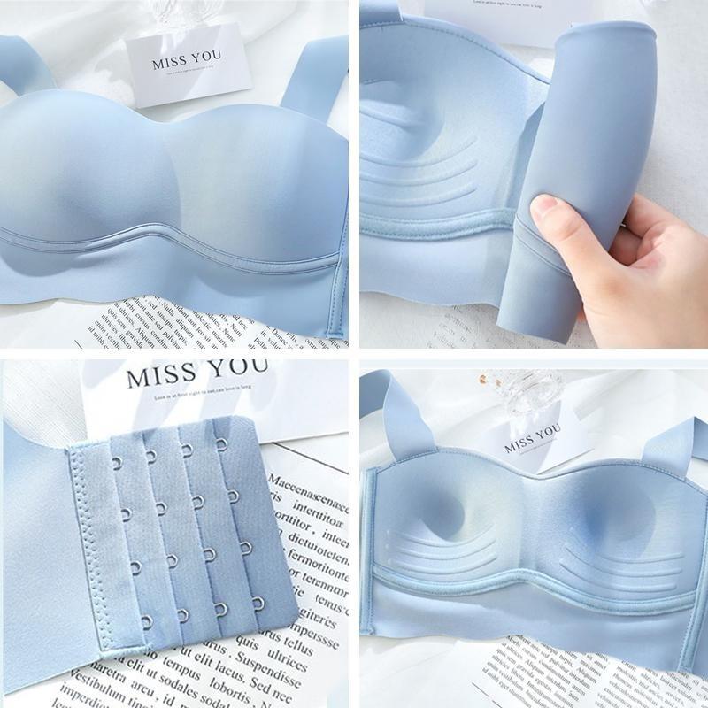 Бесшовное нижнее белье сексуальный бюстгальтер топ женский беспроводной бюстгальтер удобный однотонный бюстгальтер