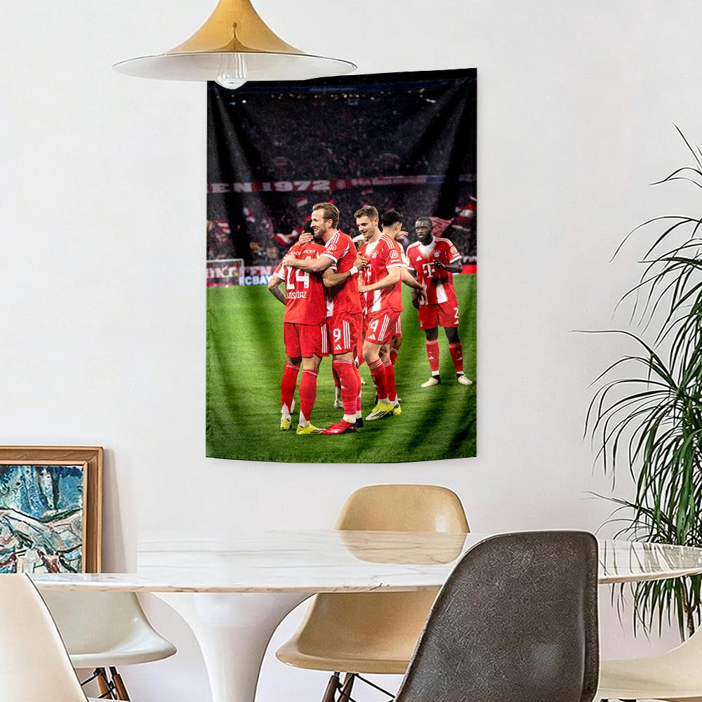 Bayern Munich Wall Decor Tapestry Art For Pet Memorial Birthdaywedding Party Backdrop Family Gift