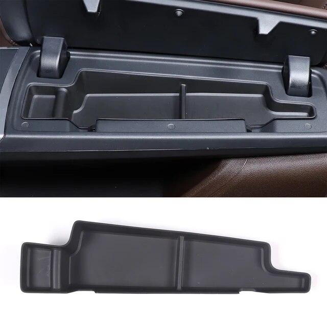 For BMW X1 U11 2023-2024 TPE Black Car Center Console Water Cup Holder Storage Box Car Interior Accessories