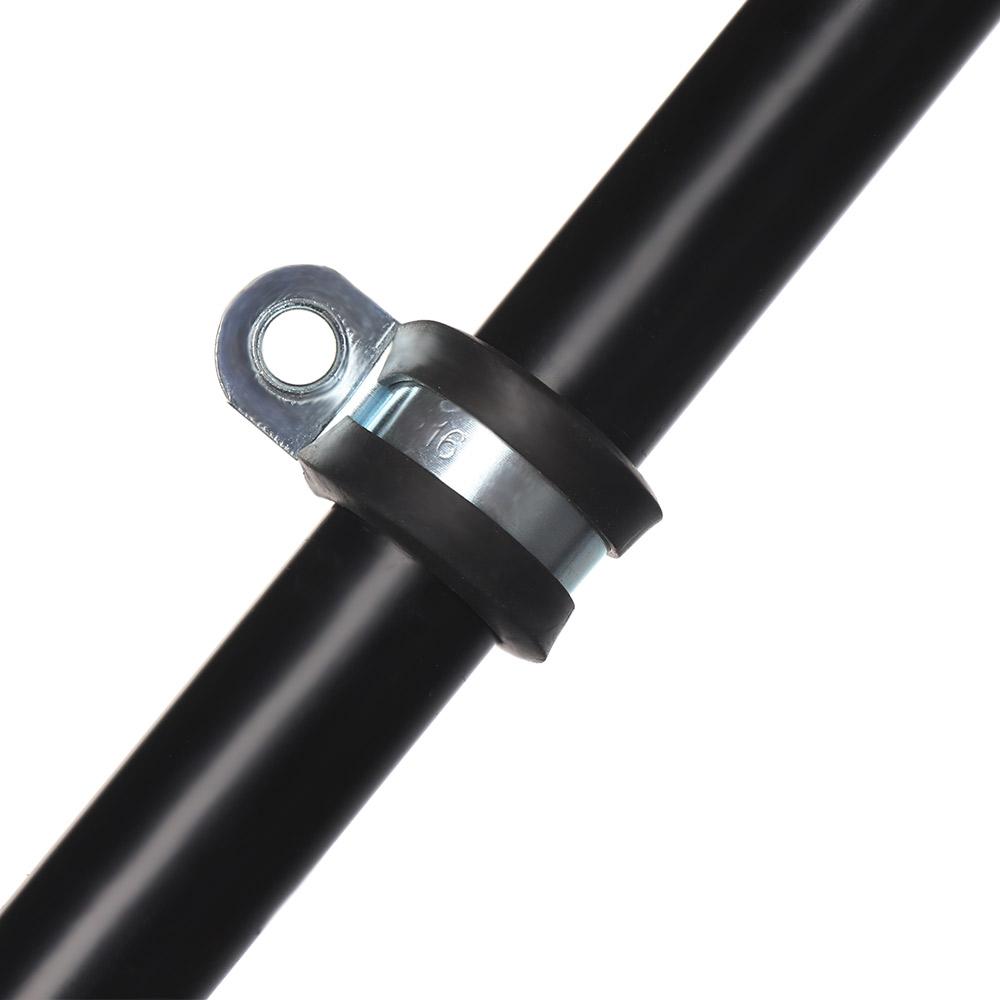 10Pcs Rubber Lined P Clips Wiring Hose Clamp Pipe Cable Mounting Fix Fasteners Hardware Electrical Fittings 6-50mm
