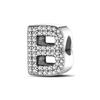 Fit Bracelets Charms 925 Silver 26 Alphabet Letters Charms Beads for Women Fine DIY Birthday Jewelry Gifts Making