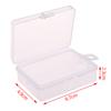 10 шт. прозрачная коробка для хранения прямоугольная пластиковая шкатулка для бисерных украшений контейнер