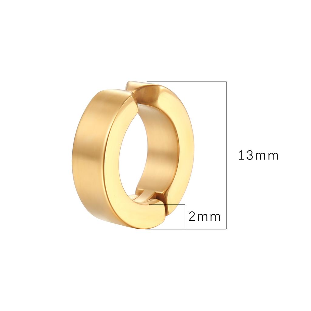 Модная корейская версия мужских сережек-клипс из нержавеющей стали в стиле панк без отверстий, круглые, без перфорации, титановые стальные серьги, маленькие серьги