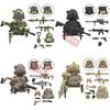 X0300 MOC Военные Строительные Блоки Кирпичики Аниме Мини Фигурки Солдат Сборка Своими Руками Игрушки Подарки на День Рождения для Детей WM2207 WM6147
