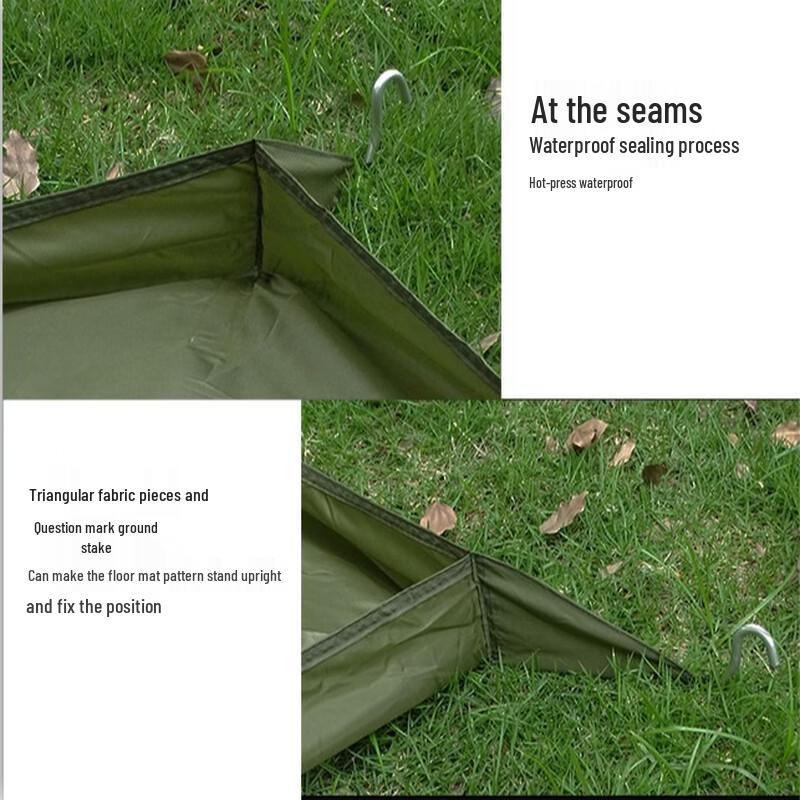 ZISIZ Outdoor Oxford Cloth Camping Mat & Bathtub