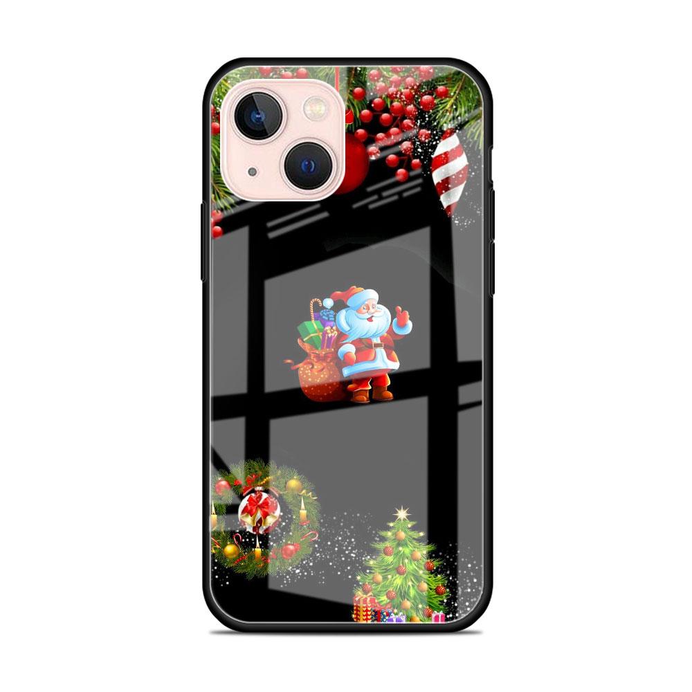 Снежный рождественский стеклянный чехол для Apple iPhone 13 14 11 12 Pro 7 XR X XS Max 8 6 6s Plus 13Pro закаленный чехол для телефона