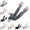 Flip-finger Ice Silk Sleeves Gloves Anti-UV Cycling Gloves Breathable Sunscreen Sleeve  Outdoor