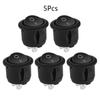 5pcs ON/OFF Round Rocker Switch LED Illuminated Car Dashboard Dash Boat Van 12A/250V 2PIN Switch for Car Auto Boat Switches