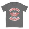 Vintage T Shirt Summer AEROSMITH BOSTON MA Fashion T Shirts  Pure Cotton Tshirt for Man Aesthetic Plus Size Short Sleeve Tees
