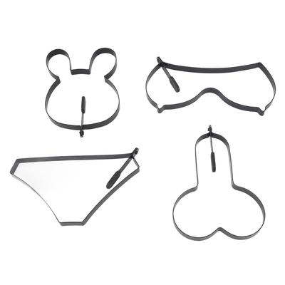 4 шт. Форма для блинов, кольцо для яиц, ручка из нержавеющей стали, антипригарная, термостойкая, для готовки