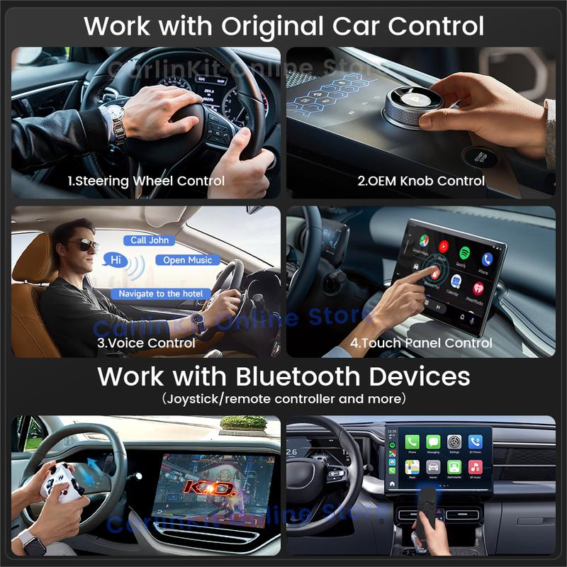 Carlinkit Android 13 Carplay Ai Box 8GB 128GB QCM6125 8-ядерный CarPlay Android Auto Беспроводной для Онлайн ТВ Netfilx Youtube IPTV