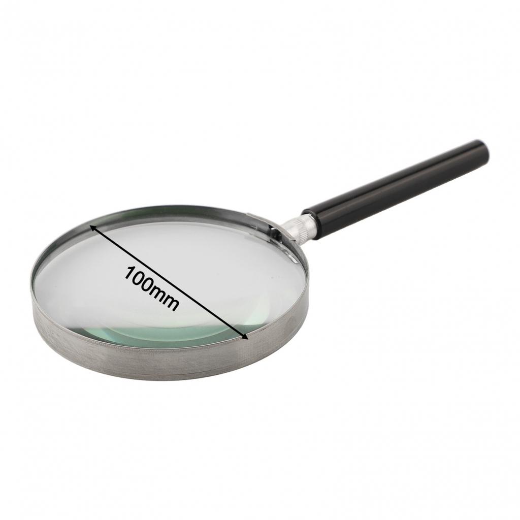 100mm Lens 5X Magnification Handheld Magnifier Magnifying Glass