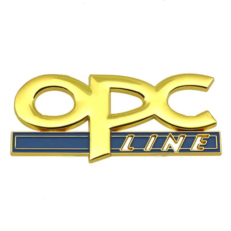 3D металлическая OPC линия, задняя часть багажника, эмблема багажника, значок, наклейка, аксессуары для Opel Insignia Corsa E Astra HJD Zafira Vectra