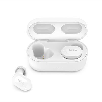 Belkin SOUNDFORM Play Полностью беспроводные наушники Bluetooth 6 мм Драйвер 4 Микрофон Технология вызова Подавление шума вызова До 38 часов музыки