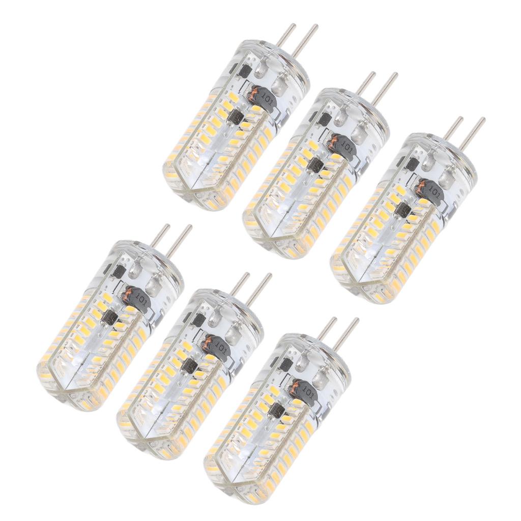 6 шт. светодиодных ламп GY6.35 5 Вт AC 12 В теплый белый 2700–3000 К белый 6000–6500 К 500 лм 72 светодиода
