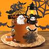16 Pieces Cake Topper Halloween Theme Multipurpose Creative Pumpkin Web Decorations for Man